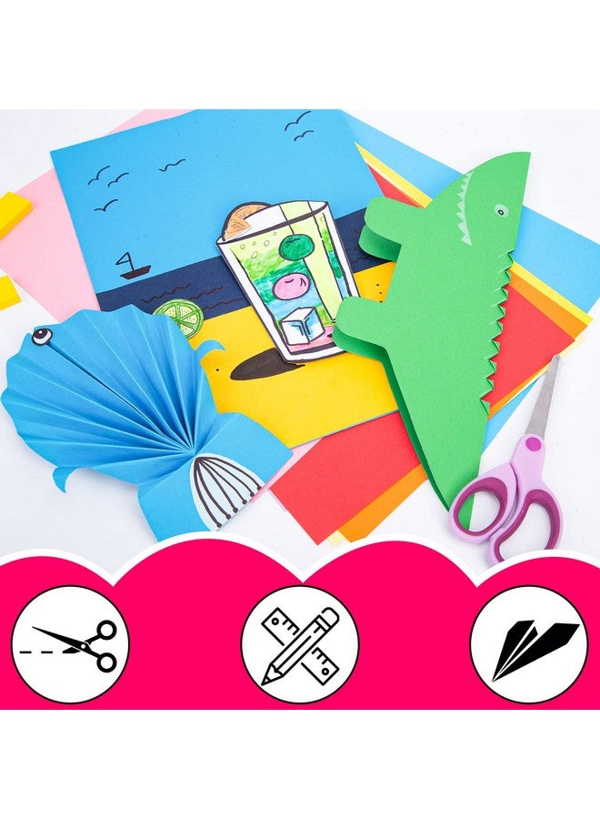 3 otters 235 Sheets Construction Paper, Heavy Duty Craft Paper Colored Art Cardstock 12 Colors for Classroom DIY Crafts Card Making Scrapbook Back to School Supplies, 8.5” x 11” - Image 4