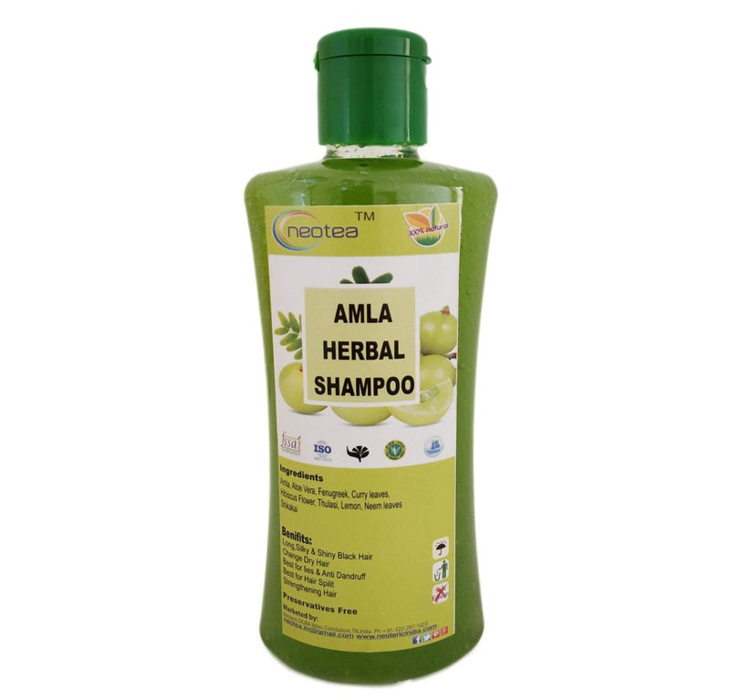Neotea Amla Herbal Shampoo 250ml – Prevents Hair Fall & Damage, Strengthens Hair Roots, Nourishes & Promotes Healthy Hair Growth – Chemical-Free, Natural Ingredients - Image 1