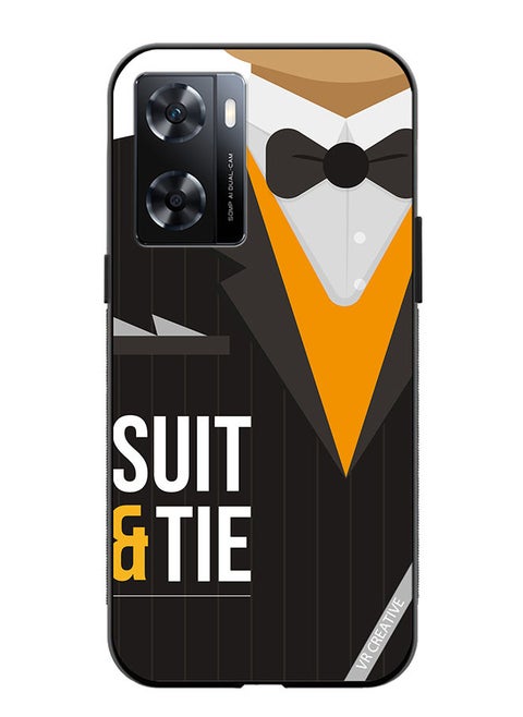 Protective Case Cover For OnePlus Nord N20 SE Suit N Tie Design Multicolour