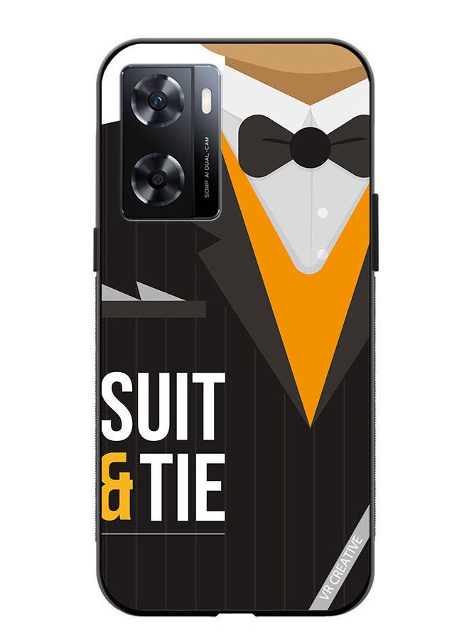Protective Case Cover For OnePlus Nord N20 SE Suit N Tie Design Multicolour