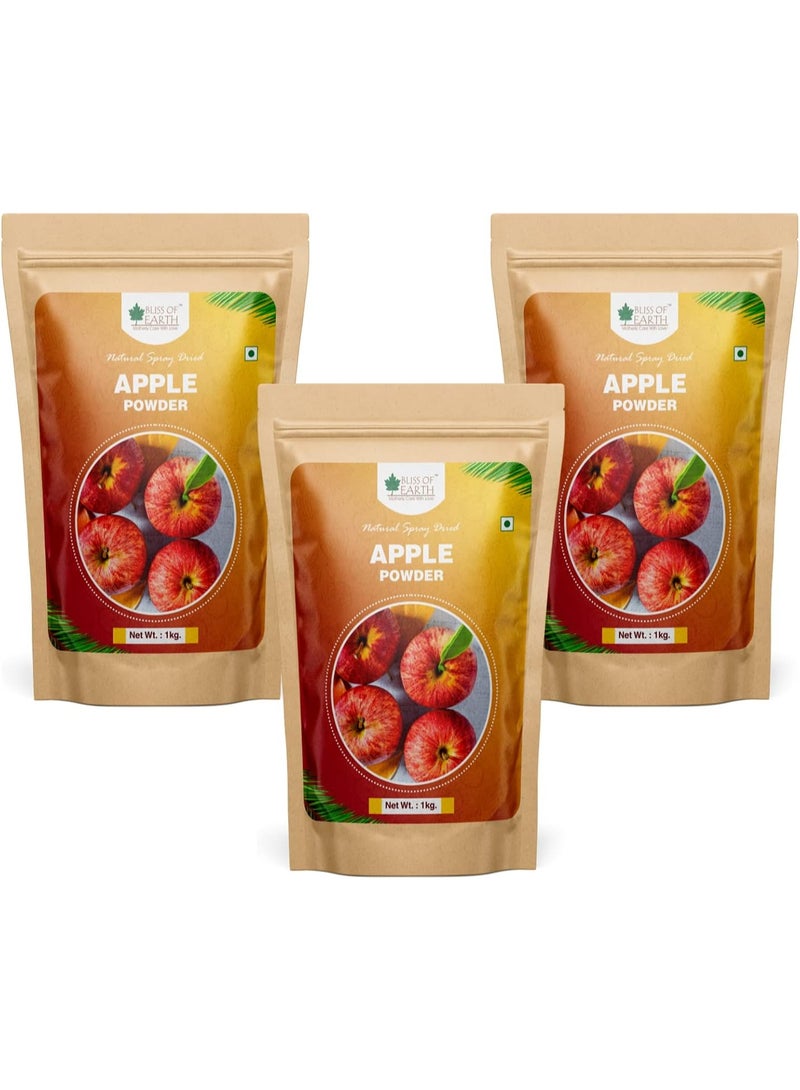 BLISS OF EARTH Natural Apple Powder 1KG (Pack of 3) - Image 1