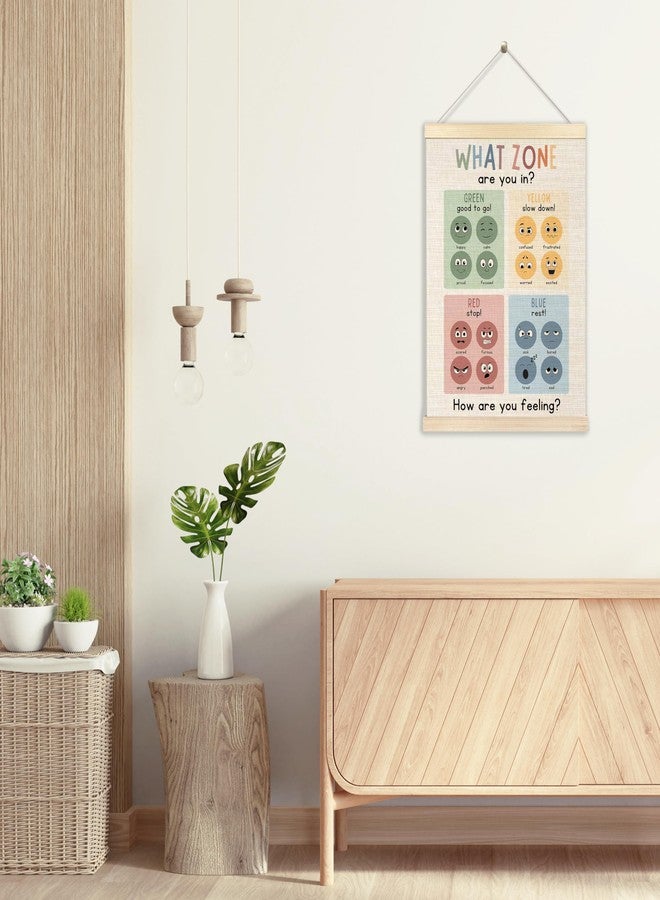 Ecezatik Zones of Regulation Poster Hanger Frame, Mental Health Wall Decor for Classroom Calm Down Corner School Counselor Office Therapy Office Decor, Mental Health Posters, 12x16 Inches - Image 4