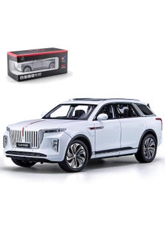 Swift 1:24 Scale Hongqi E-HS9 Toy Cars, Diecast Model Luxury Metal Car Zinc Alloy Pull Back with Front and Back Lights Open Door Off Road Real Suspensions Panoramic Sunroof  - Image 1