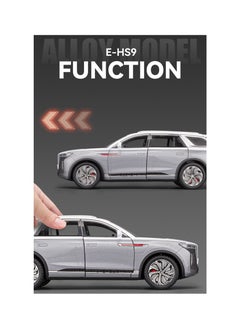 Swift 1:24 Scale Hongqi E-HS9 Toy Cars, Diecast Model Luxury Metal Car Zinc Alloy Pull Back with Front and Back Lights Open Door Off Road Real Suspensions Panoramic Sunroof  - Image 5