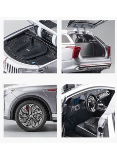 Swift 1:24 Scale Hongqi E-HS9 Toy Cars, Diecast Model Luxury Metal Car Zinc Alloy Pull Back with Front and Back Lights Open Door Off Road Real Suspensions Panoramic Sunroof  - Image 2