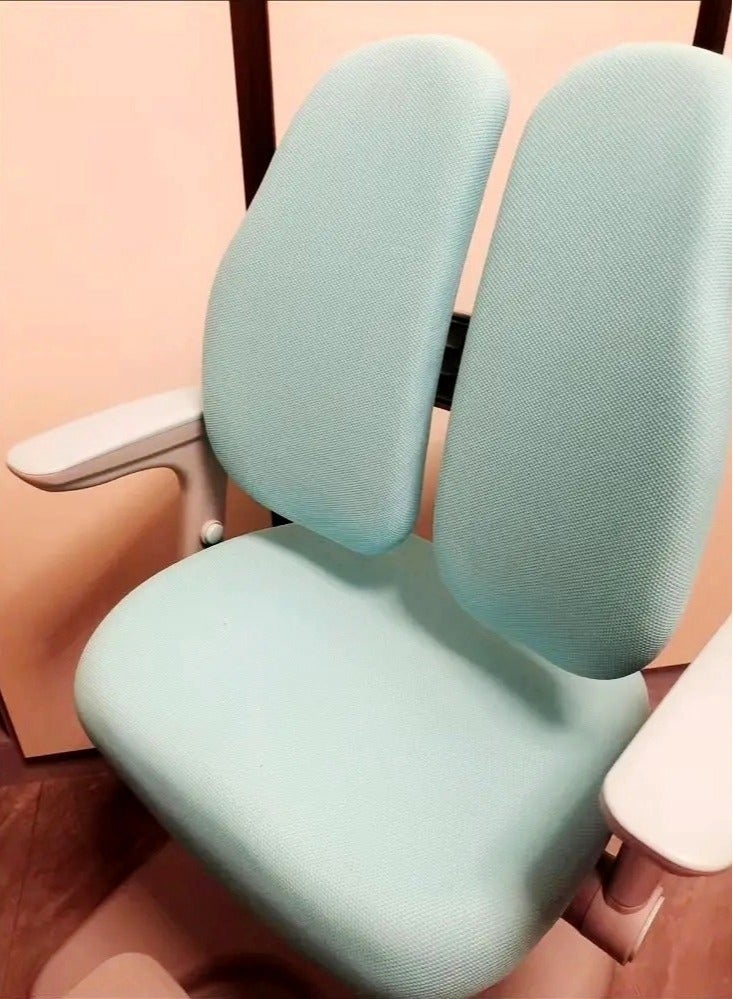 fashionhome Kid Desk Chair Children's Learning Chair Correcting Sitting Posture Seat Home Use Adjustable Height and Backrest Primary School Student Chair 52x64x90 cm  - Image 4