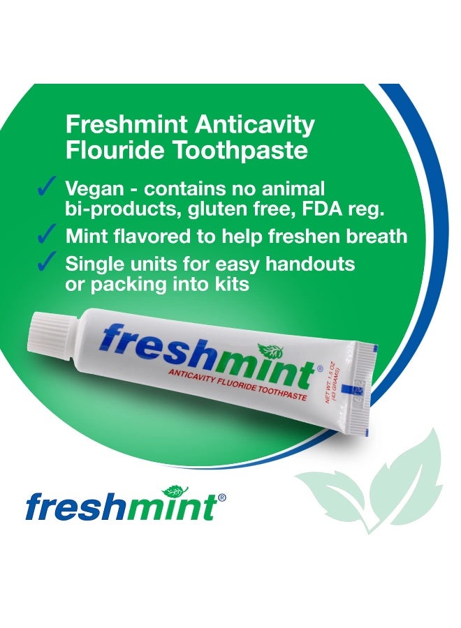 Freshmint 144 أنبوب من معجون الأسنان فريشمنت 15 أونصة مضاد للتسوس معجون الأسنان لا يأتي مع صناديق فردية لتوفير إضافي - Image 2