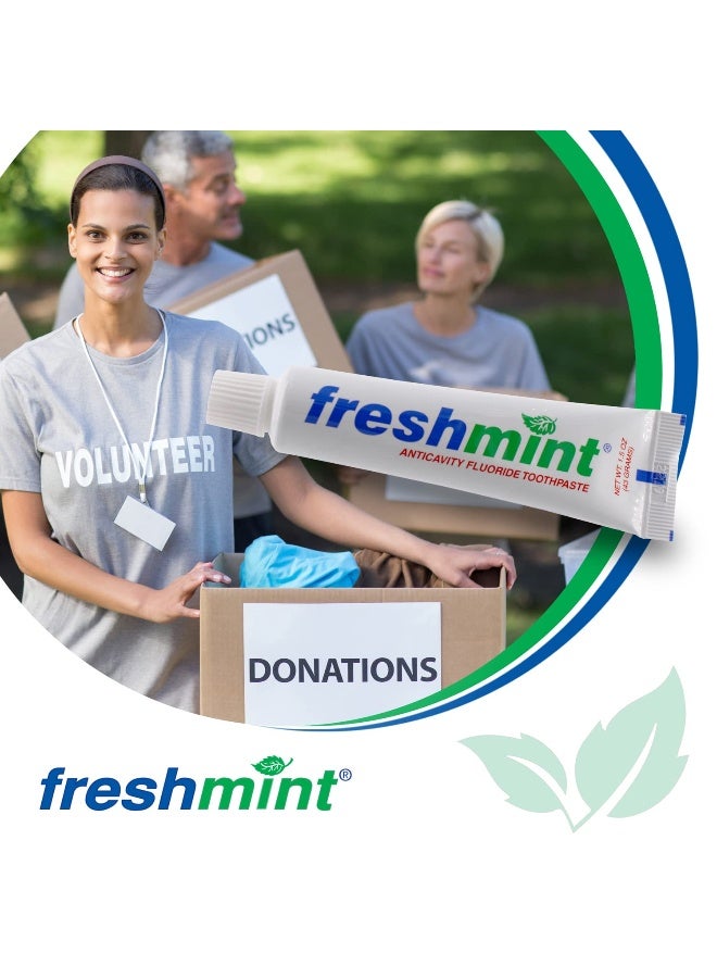 Freshmint 144 أنبوب من معجون الأسنان فريشمنت 15 أونصة مضاد للتسوس معجون الأسنان لا يأتي مع صناديق فردية لتوفير إضافي - Image 4