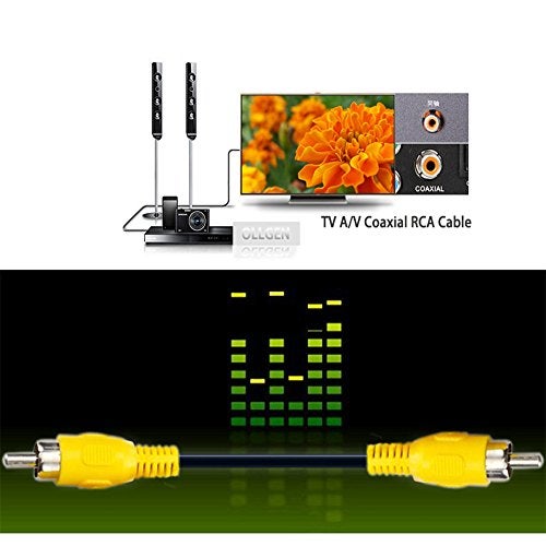OLLGEN RCA Video Cable,Digital Audio Coaxial Cable with Male to Male Single Plug,A/V Extension Cord for Subwoofer Car Rear View Parking Buckup Camera,5M/16Feet - Image 5