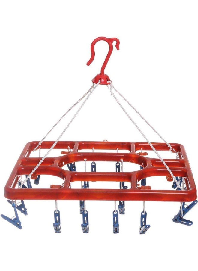 Multi colored plastic square bathroom clothes dryer - Image 1