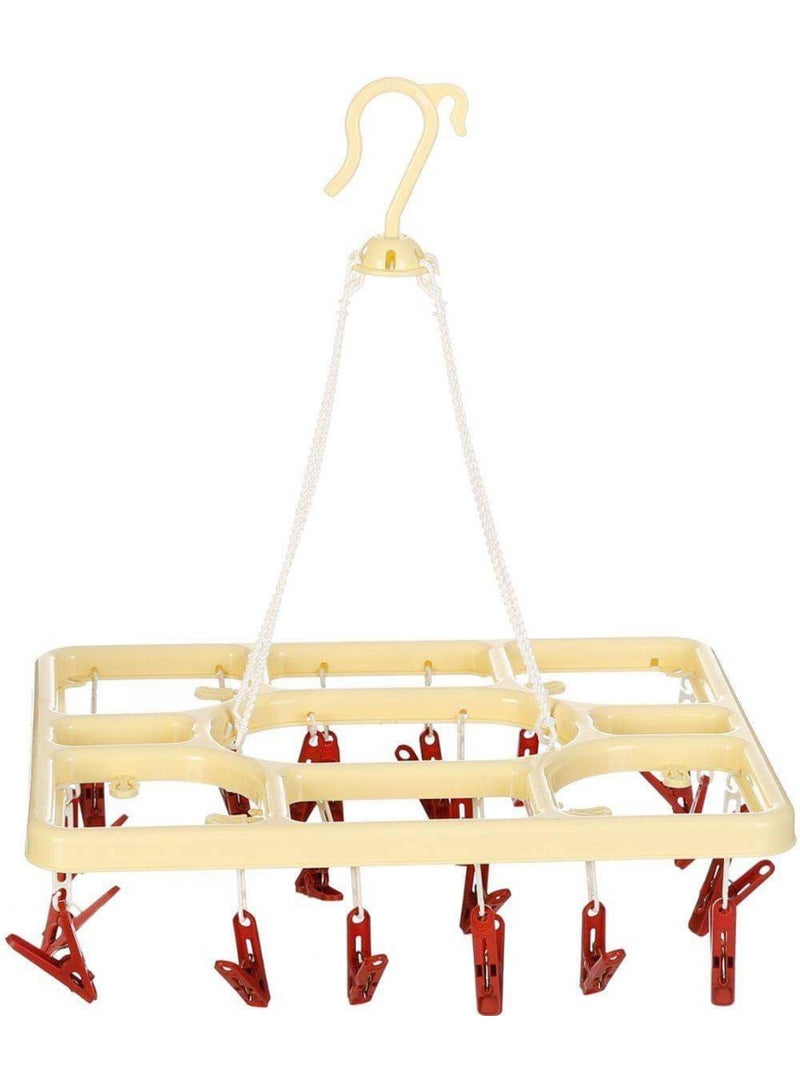 Multi colored plastic square bathroom clothes dryer - Image 3