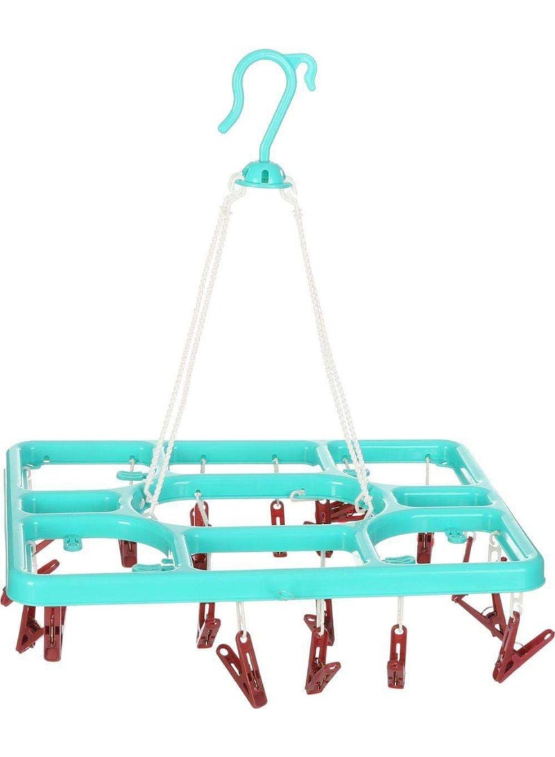 Multi colored plastic square bathroom clothes dryer - Image 4