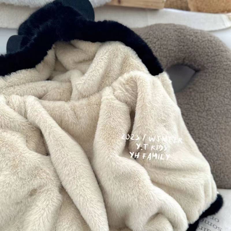 Boys Winter Cotton-Padded Jacket Fried Street Children'S Fleece-Lined Thickened Winter Female Baby Hooded Cotton Coat Tide - Image 5