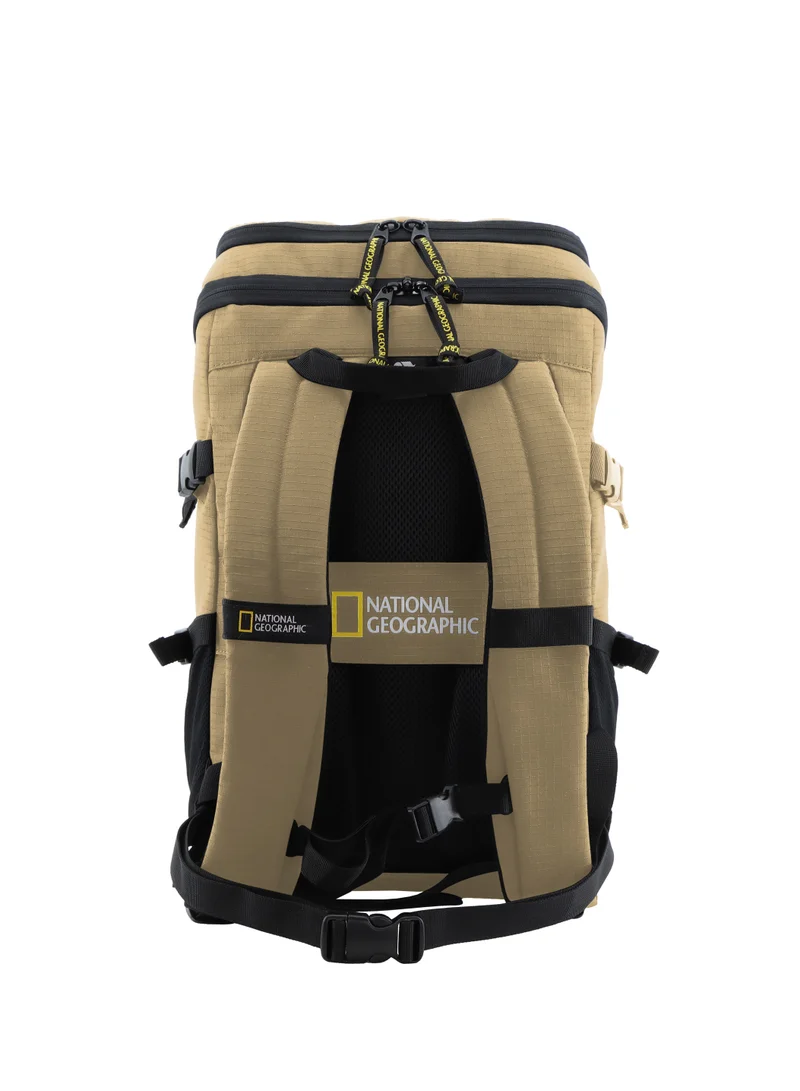 NATIONAL GEOGRAPHIC National Geographic Explorer III RPET Computer Backpack Beige For Men And Women, Durable Water Resistant Padded Laptop Tablet Bag For Casual Travel Outdoor School Office