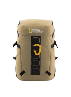 NATIONAL GEOGRAPHIC National Geographic Explorer III RPET Computer Backpack Beige For Men And Women, Durable Water Resistant Padded Laptop Tablet Bag For Casual Travel Outdoor School Office  - Image 1