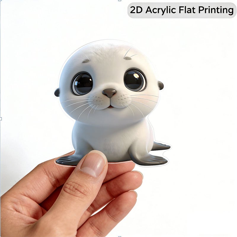 Cute Little Seal Pattern Fridge Magnet Creative Healing Design Fun Gift For Animal Lovers Decoration For Refrigerators Mailboxes Door Frames Furniture A - Image 5