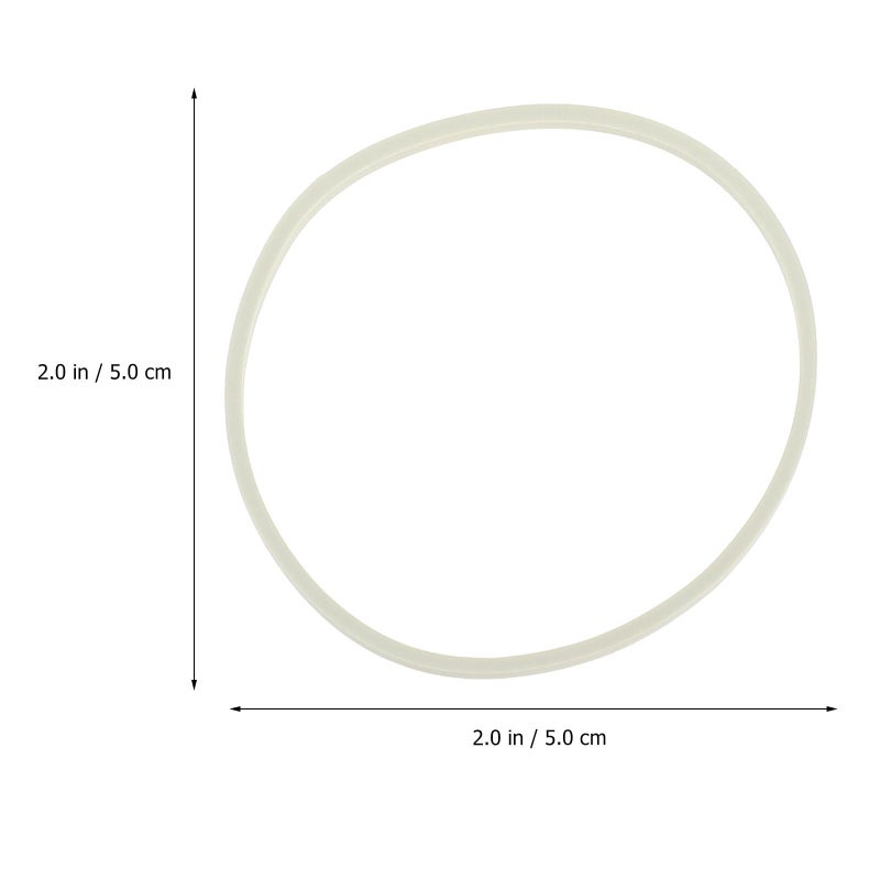 Elastic Rubber Bands 50 Pieces White 5cm Diameter 500g Multipurpose Office Home School - Image 3