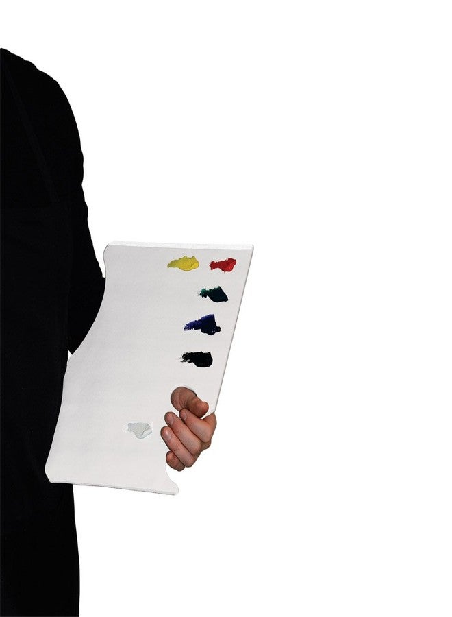 New Wave White Pad | Hand Held Paper Palette, 11"x16" Inches, Disposable Paint Palette, 40 Sheets, Glue-Bound, Bleed-Proof Palette With Thumb Hole, For All Art Media, Patented Ergonomic Design - Image 2