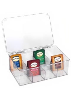 Tea Bag Organizer,Stackable Tea Bag Storage with Lid,Coffee and Tea Organizer for Kitchen Pantry Cabinets and Countertops, Holder for Tea Bags,Coffee,Sugar Packets,Condiments,Small Packets - pzsku/ZAAAB4DE3C77684317A61Z/45/_/1732690093/c3506094-d166-4146-9541-08d00d5f0c5f