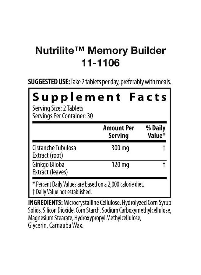 Nutrilite Memory Builder Dietary Supplement, 60 Tablets - Image 2