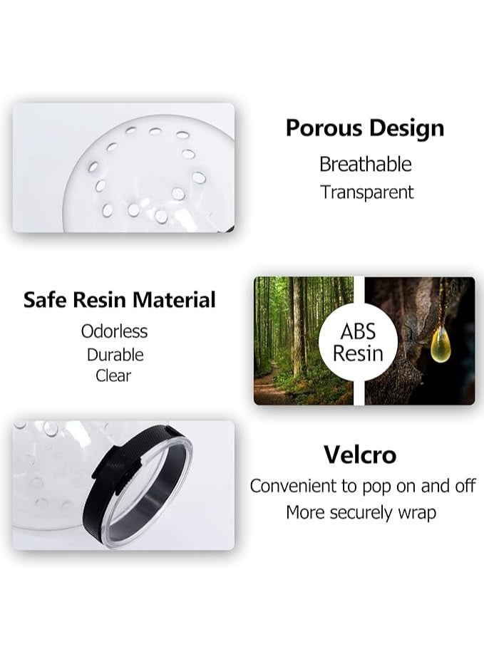 transparent, breathable cat muzzle or "cat helmet" designed for grooming and vet visits - Image 3