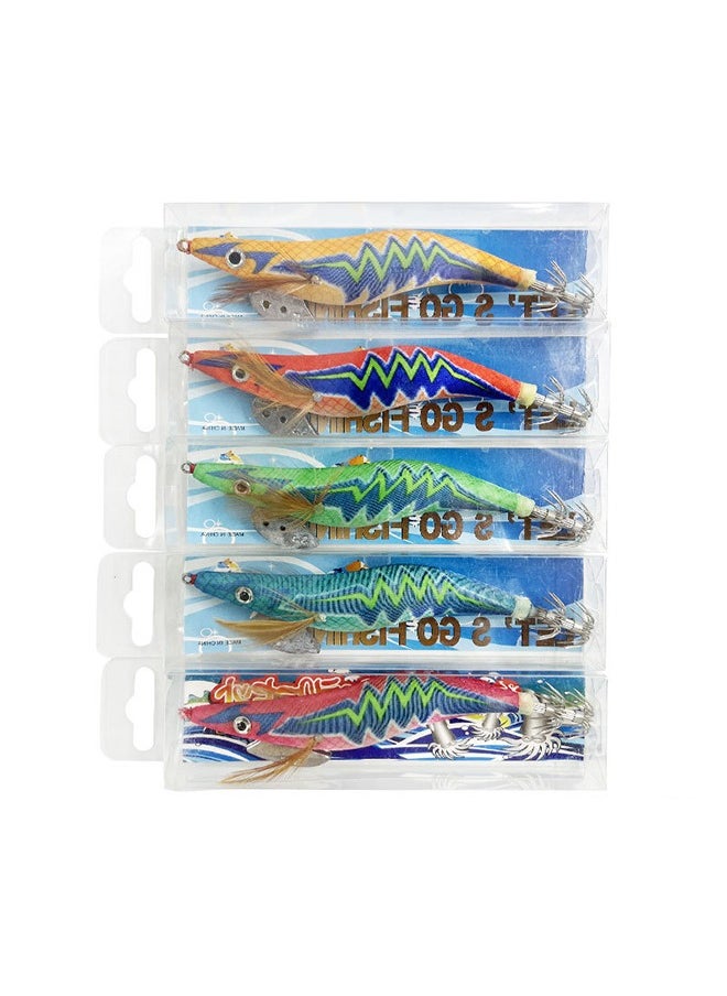 Luminous Fishing Lures Squid Jig Hooks Hard Fishing Shrimp Lure Fake Prawn Glow Bait Octopus Cuttlefish Sea Fishing Lures