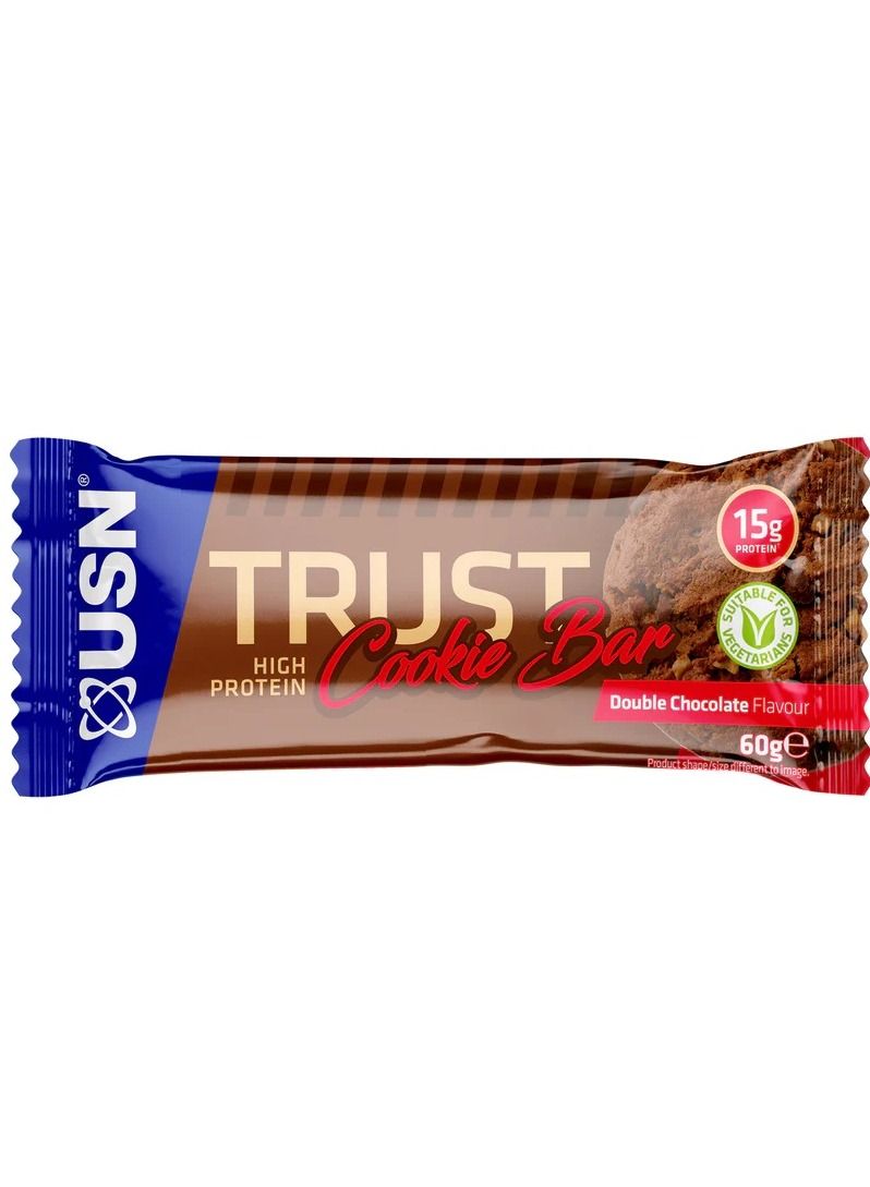 USN Supplements USN Trust Cookies Bar Double Chocolate 60G X 12 - Image 2
