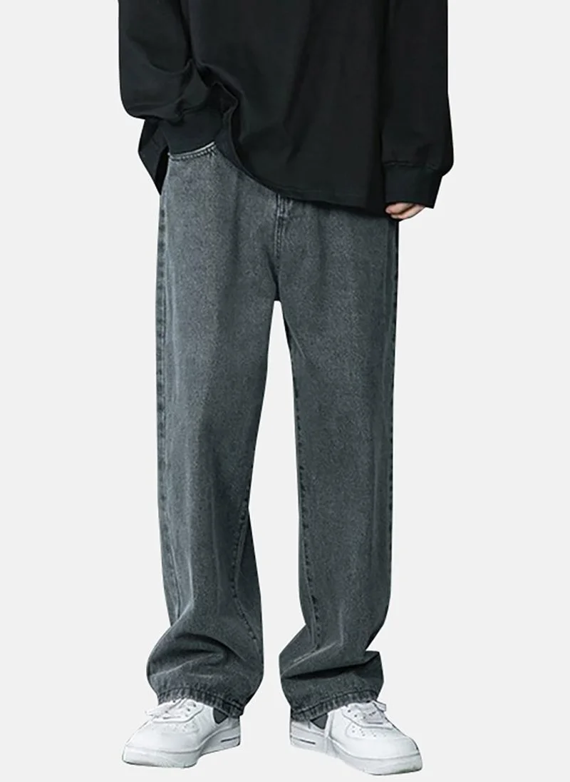 YUNIQEE Charcoal Relaxed Fit Jeans