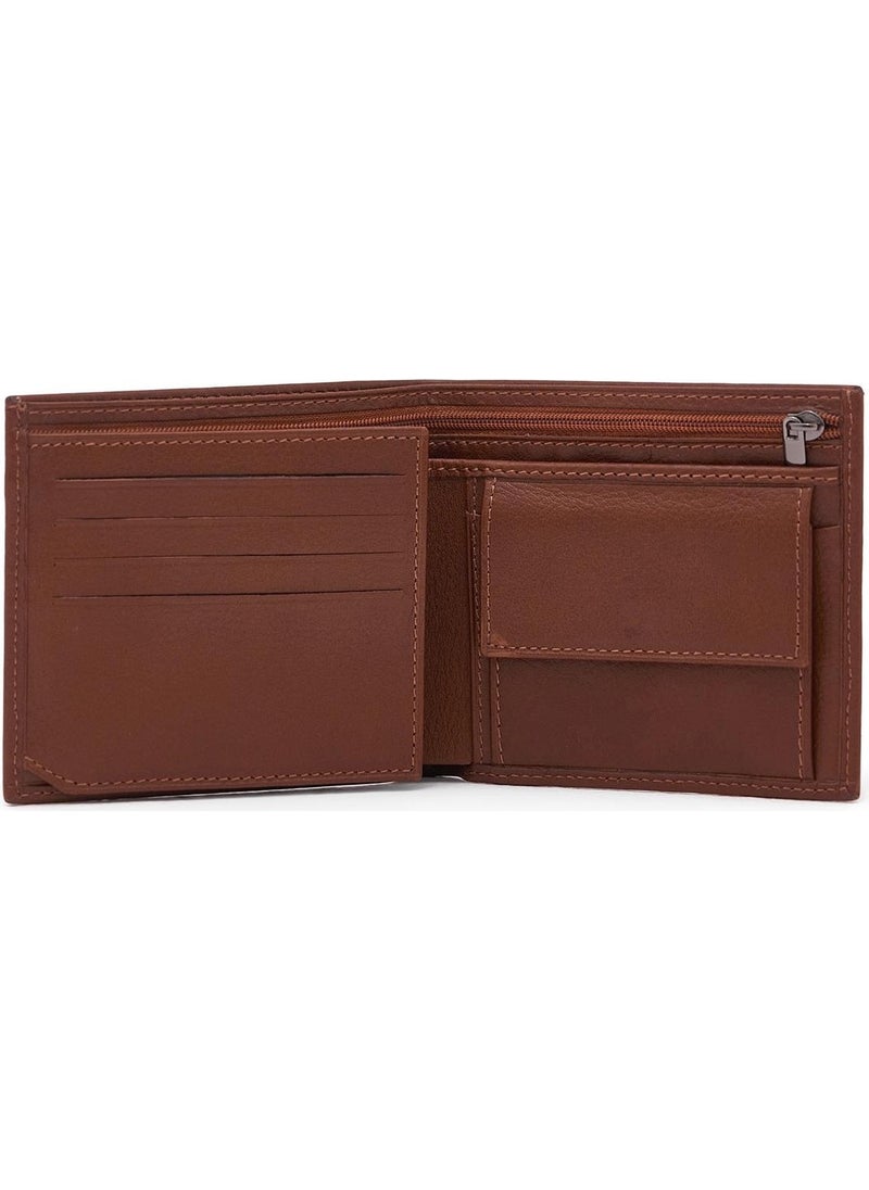 Deri Company - Men's Leather Wallet Tan 113560 - Image 1