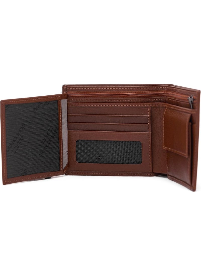 Deri Company - Men's Leather Wallet Tan 113560 - Image 1