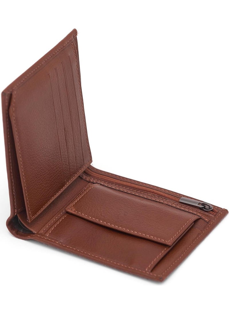 Deri Company - Men's Leather Wallet Tan 113560 - Image 1