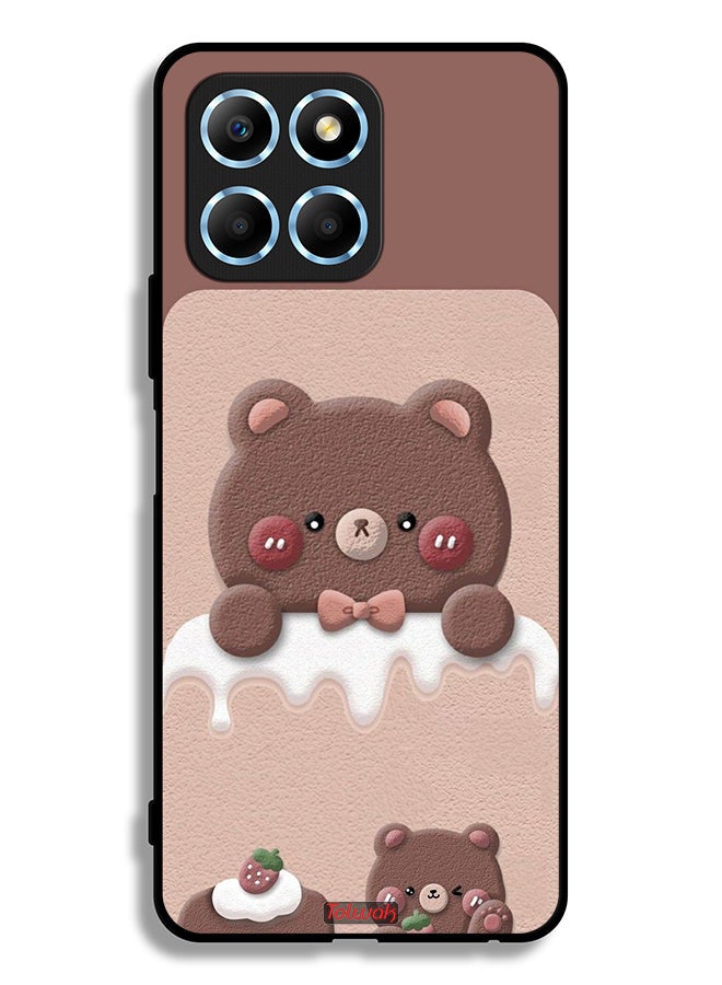 Tolwak Honor X6 Protective Case Cover Bear Strawberry - Image 2