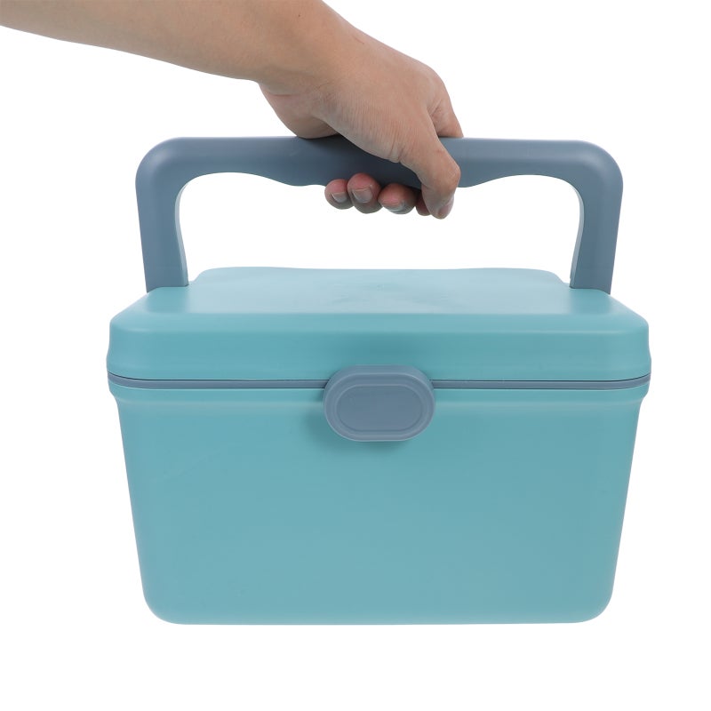 Large Capacity Storage Box Bin with Handle Supply Travel Tote Storage Case Container - Image 2