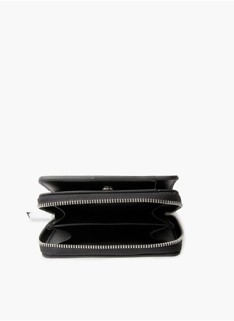 CALVIN KLEIN - Women's Recycled Zip Around Wallet, Black - Image 1