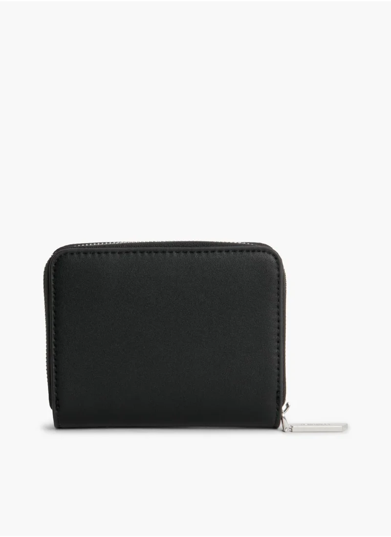 CALVIN KLEIN Women's Recycled Zip Around Wallet, Black