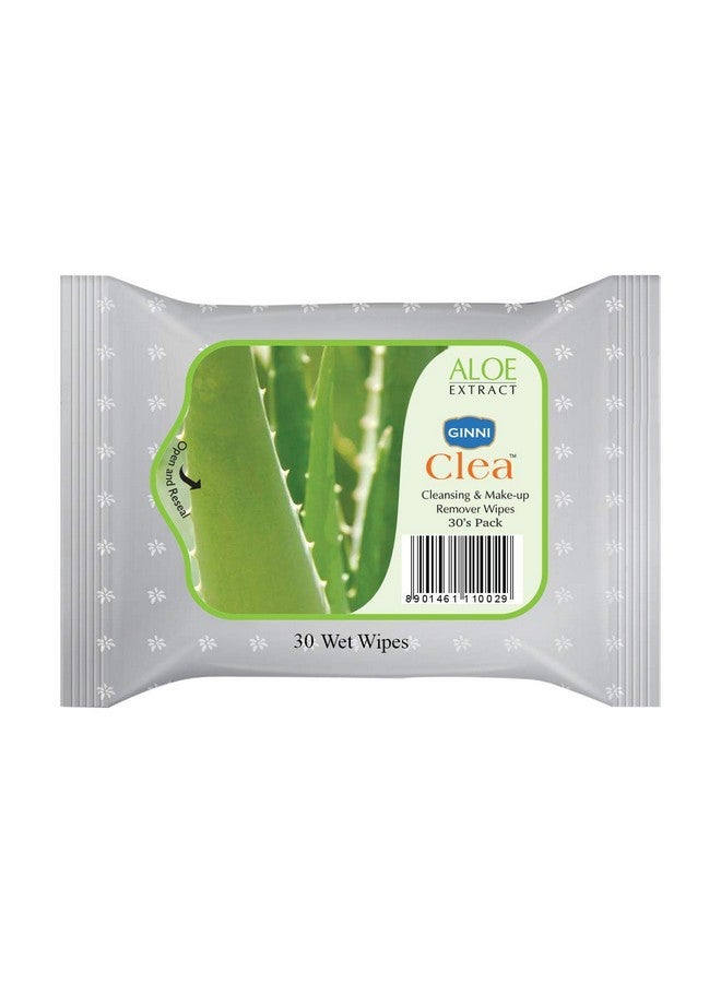GINNI Clea Wet Wipes, Cleansing & Makeup Remover Wipes, Wet Tissues For Face Moisturizing With Aloe Vera Goodness (150 Wipes) - Image 2
