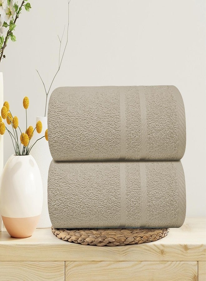 Looperry مجموعة مناشف حمام صغيرة من لوبيري، 6 قطع - قطن 100%، مقاس 23×46 بوصة، وزن 450 غرام/متر مربع. خفيفة الوزن، ماصة، سريعة الجفاف، مناسبة للاستحمام، وتجفيف الحيوانات الأليفة، والمنتجعات الصحية، وصالونات التجميل. مناشف تيري رينغسبن (بيج). - Image 5