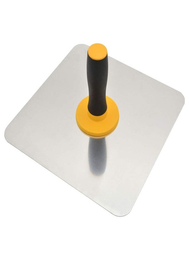 ESreake Aluminium Plastering Hawk with Soft Grip Handle, Plaster Mortar Board Holder Finishing Plastering Tool for Cement, Mortar, Drywall (11.8"x11.8") - Image 1
