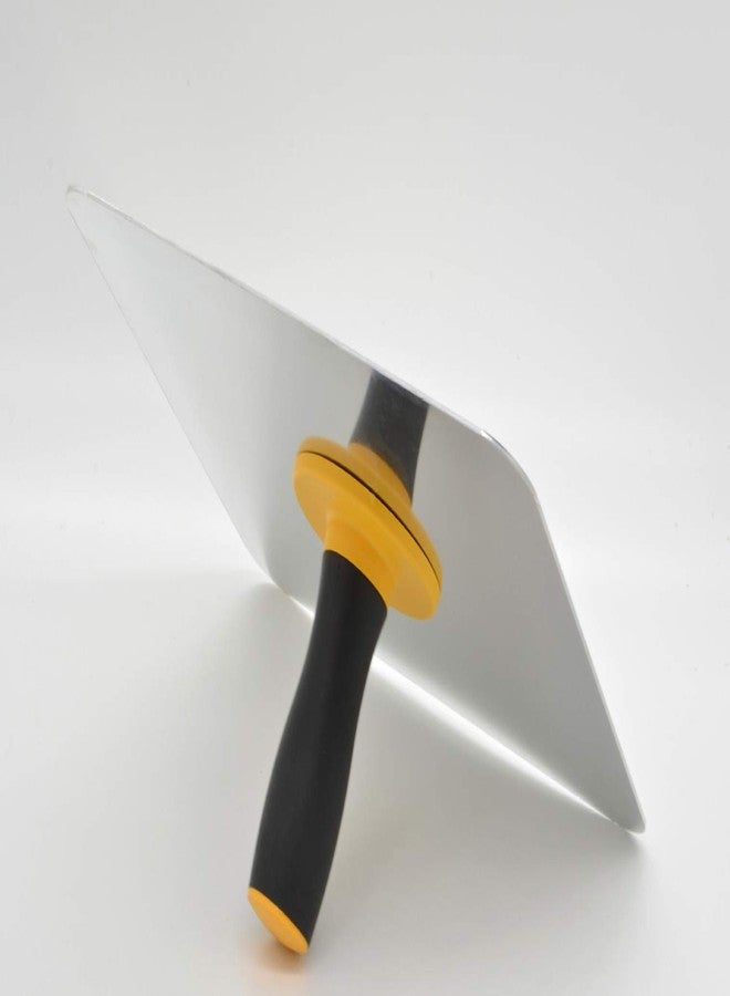 ESreake Aluminium Plastering Hawk with Soft Grip Handle, Plaster Mortar Board Holder Finishing Plastering Tool for Cement, Mortar, Drywall (11.8"x11.8") - Image 2
