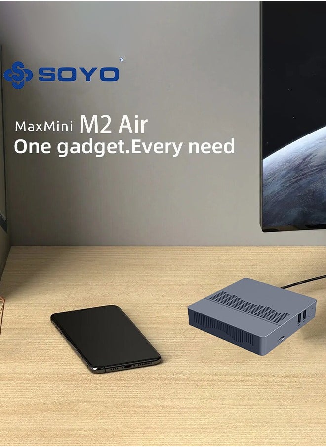 Generic - Mini PC M2 Air Intel Gemini Lake N4000 Windows 11 6GB RAM 128GB ROM Dual-Band WiFi Bluetooth USB Mini Computer - Image 1
