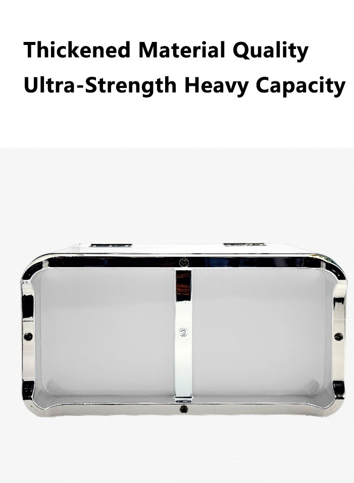 XiuWoo 4-Piece Large Capacity Stainless Steel, Coffee Kitchen Canister, Sugar Organizer, Tea Storage Box, Coffee Storage Jars, Bread Storage Bin Kitchen Containers Storage Set  - Image 4