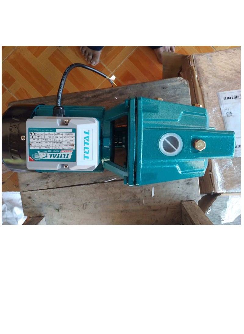 TOTAL TOTAL Water Pump 1100W 1.5HP Self-Priming Jet Pump 60m Max Head 70L/min Flow, Copper Motor, Stainless Steel Impeller - 220-240V, 9m Suction, 1" Pipe - Durable and Efficient for Household, Garden & Irrigation Use  - Image 2
