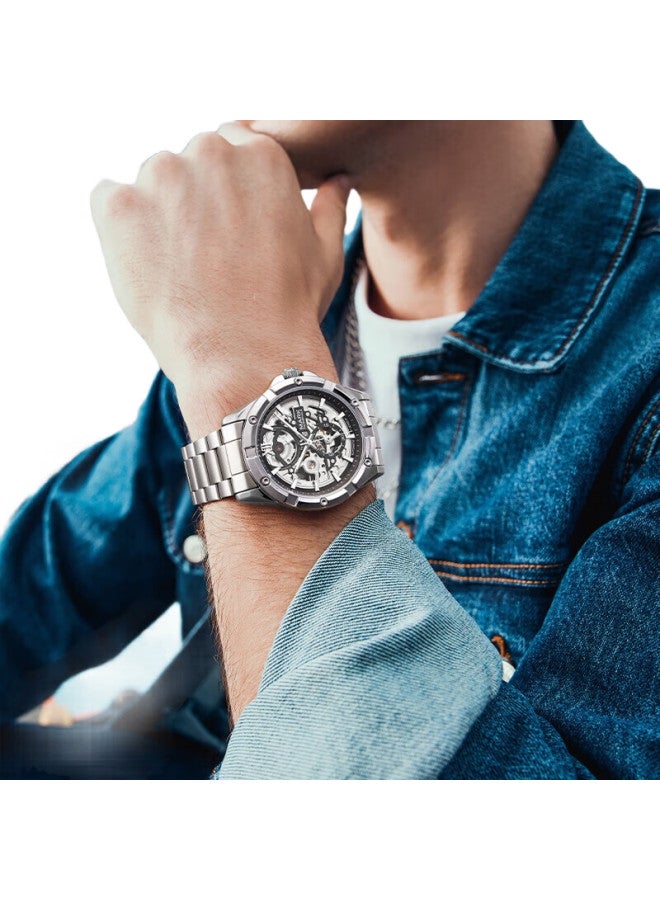 FAIRWHALE Explorer Men'S Fully Automatic Mechanical Watch, Business Sports Waterproof Chinese Watch, Birthday Gift For Boyfriend - Image 3