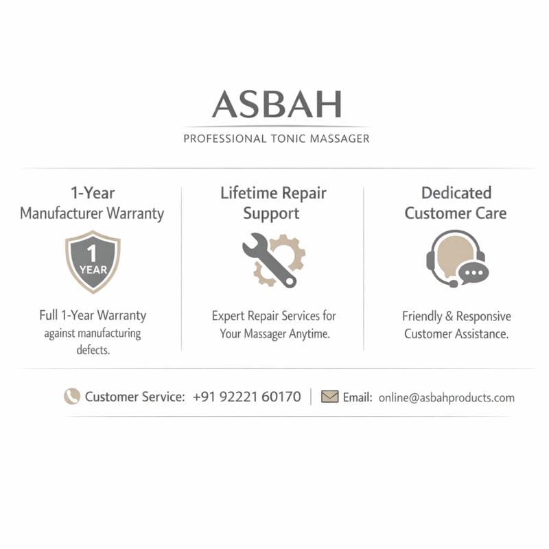 ASBAH Beauty Gun Massager Machine for Full Body Pain Relief |Electric Massager with 4 Interchangeable Massage Heads for Head, Scalp, Face, Neck, Shoulder, Back, Knee & Leg | Deep Tissue Percussion|Portable & Handheld Massager - Image 4