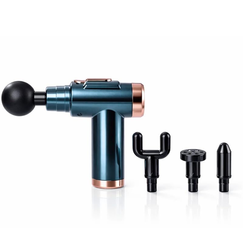 ASBAH Beauty Gun Massager Machine for Full Body Pain Relief |Electric Massager with 4 Interchangeable Massage Heads for Head, Scalp, Face, Neck, Shoulder, Back, Knee & Leg | Deep Tissue Percussion|Portable & Handheld Massager - Image 1