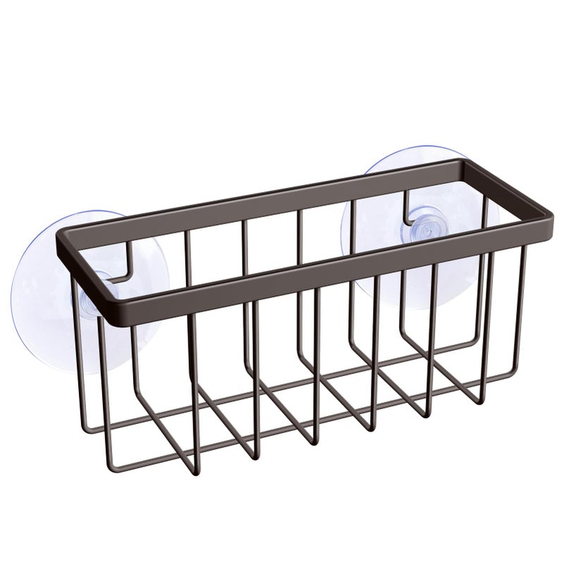 HLOOL Kitchen Sponge Holder,Sponge Holder for Kitchen Sink Scution,Sink Caddy (Bronze) - Image 1