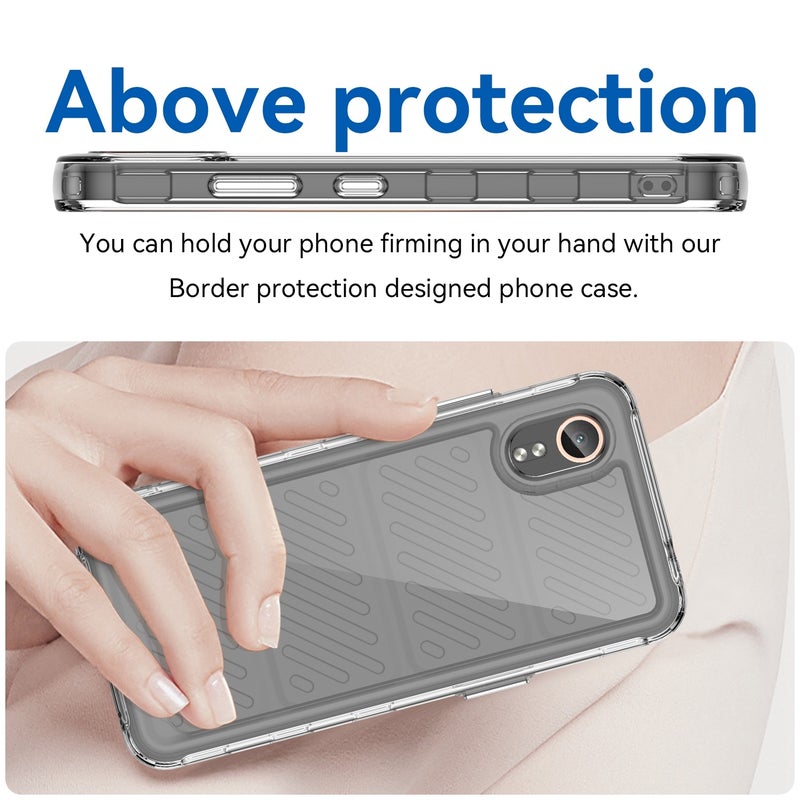 HuHa Protective Cover For Samsung Galaxy XCover 7 Colorful Series Acrylic Hybrid TPU Phone Case(Transparent) - Image 4