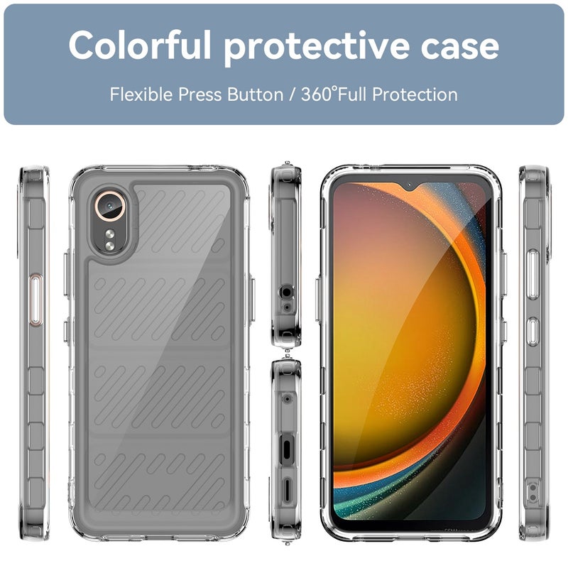 HuHa Protective Cover For Samsung Galaxy XCover 7 Colorful Series Acrylic Hybrid TPU Phone Case(Transparent) - Image 2