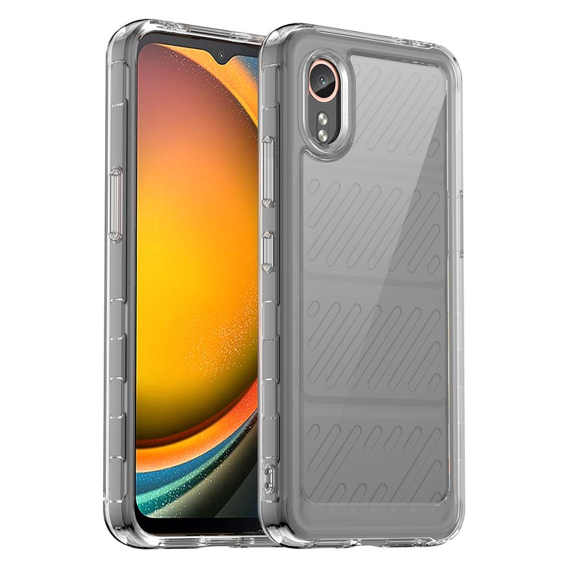 HuHa Protective Cover For Samsung Galaxy XCover 7 Colorful Series Acrylic Hybrid TPU Phone Case(Transparent) - Image 1