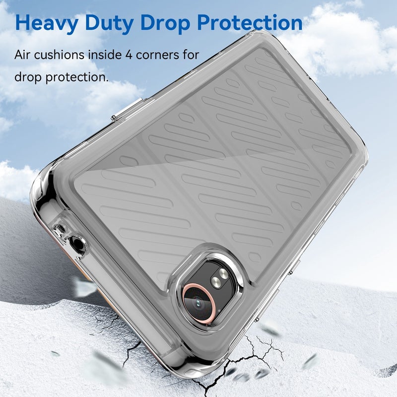 HuHa Protective Cover For Samsung Galaxy XCover 7 Colorful Series Acrylic Hybrid TPU Phone Case(Transparent) - Image 3